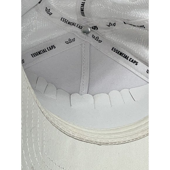Daytona Beach  ￼White Embroidered Adjustable Strapback Hat Cap Essencial - Picture 6 of 6